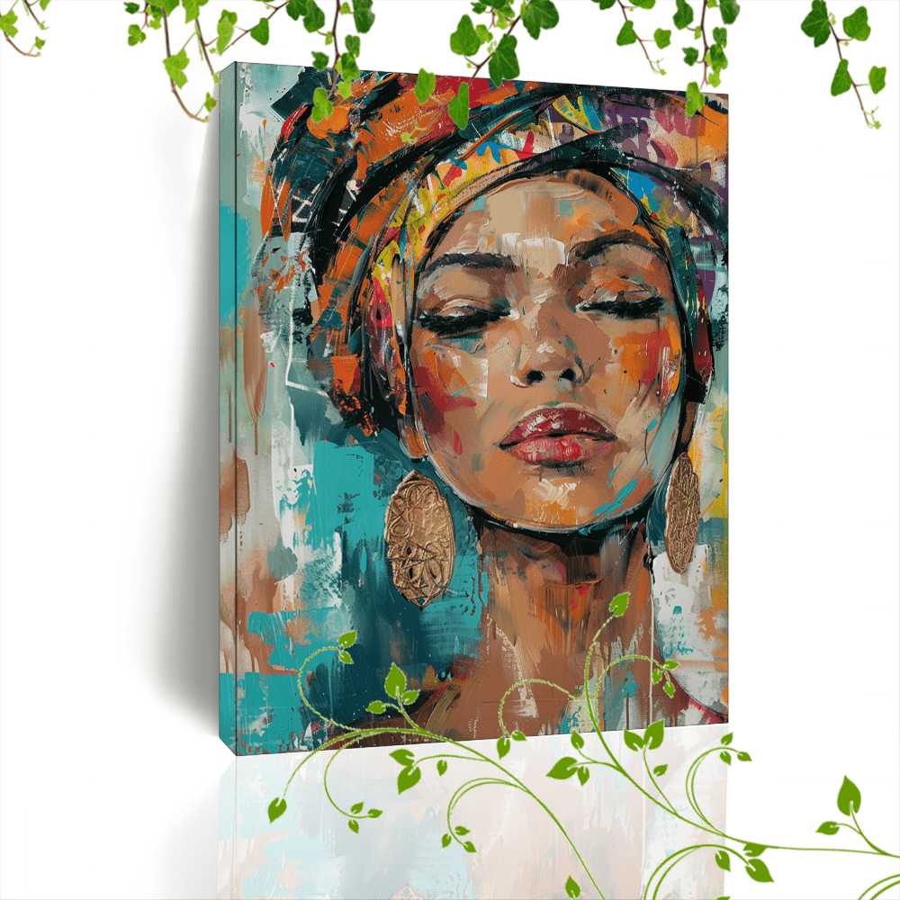 MELANIN Wooden Framed Canvas Art