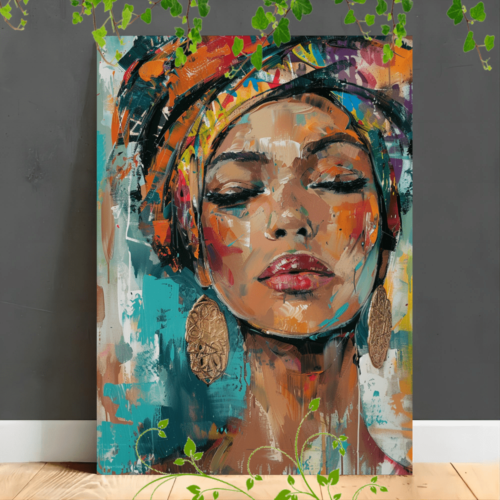 MELANIN Wooden Framed Canvas Art