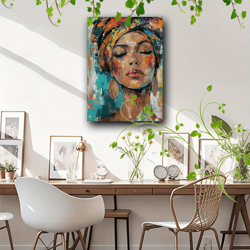 MELANIN Wooden Framed Canvas Art