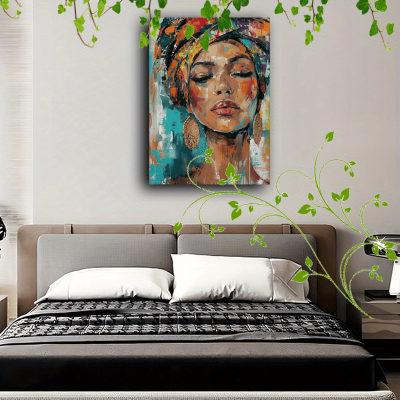 MELANIN Wooden Framed Canvas Art