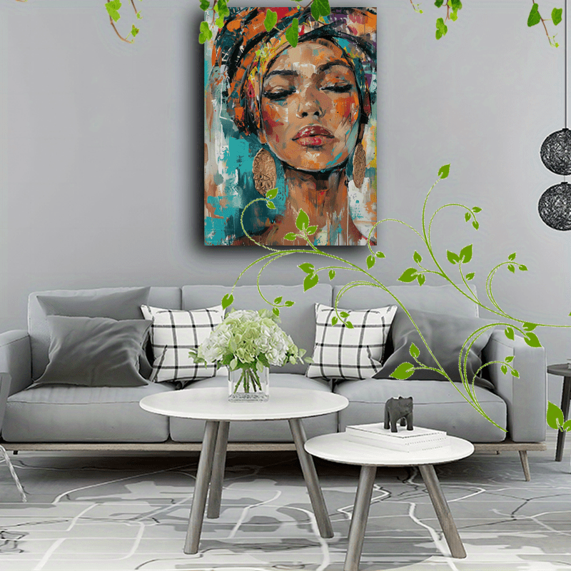 MELANIN Wooden Framed Canvas Art