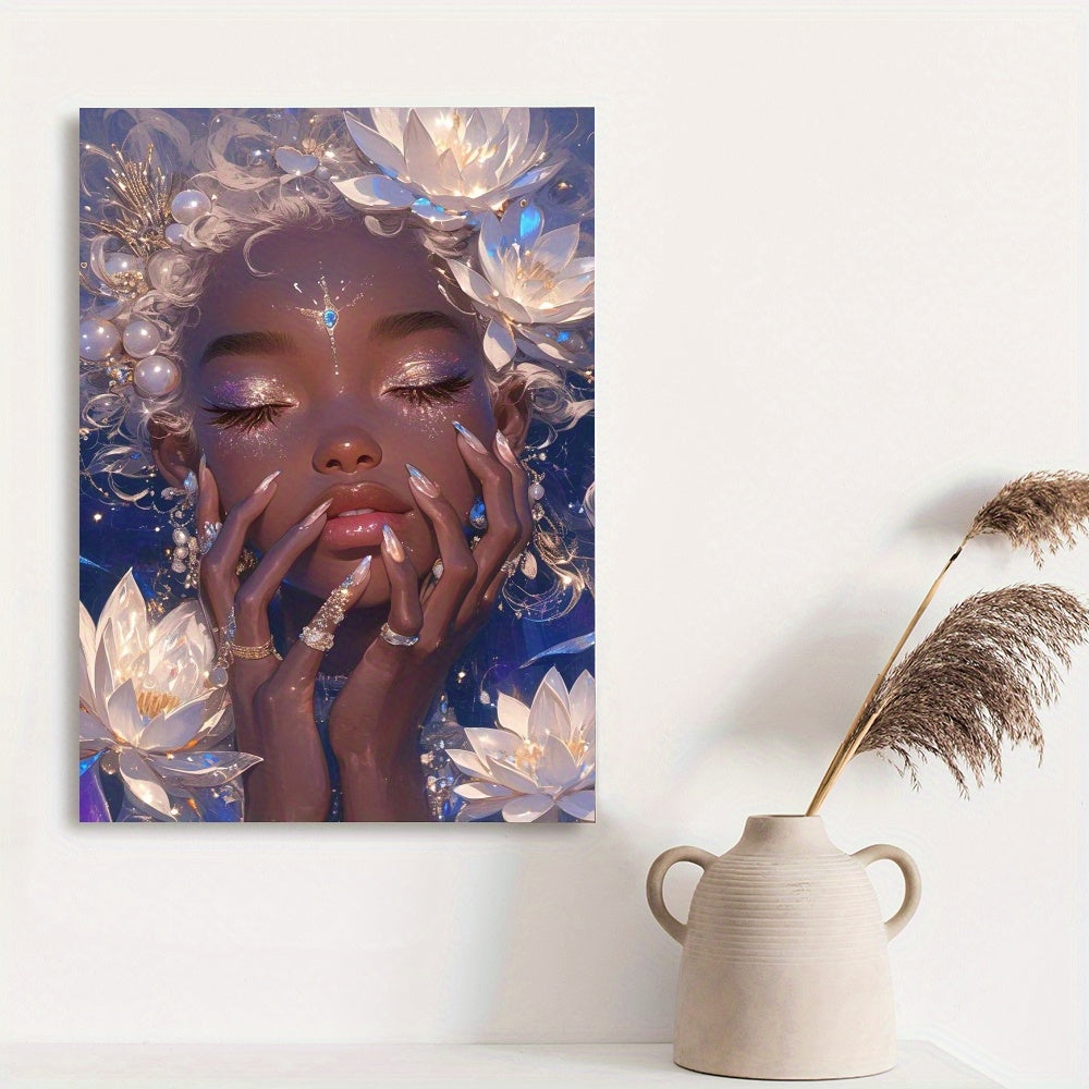 BLACK FAIRY Wooden Framed Wall Art