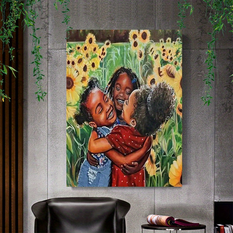 FOREVER BLACK FRIENDS Wooden-Framed Artwork