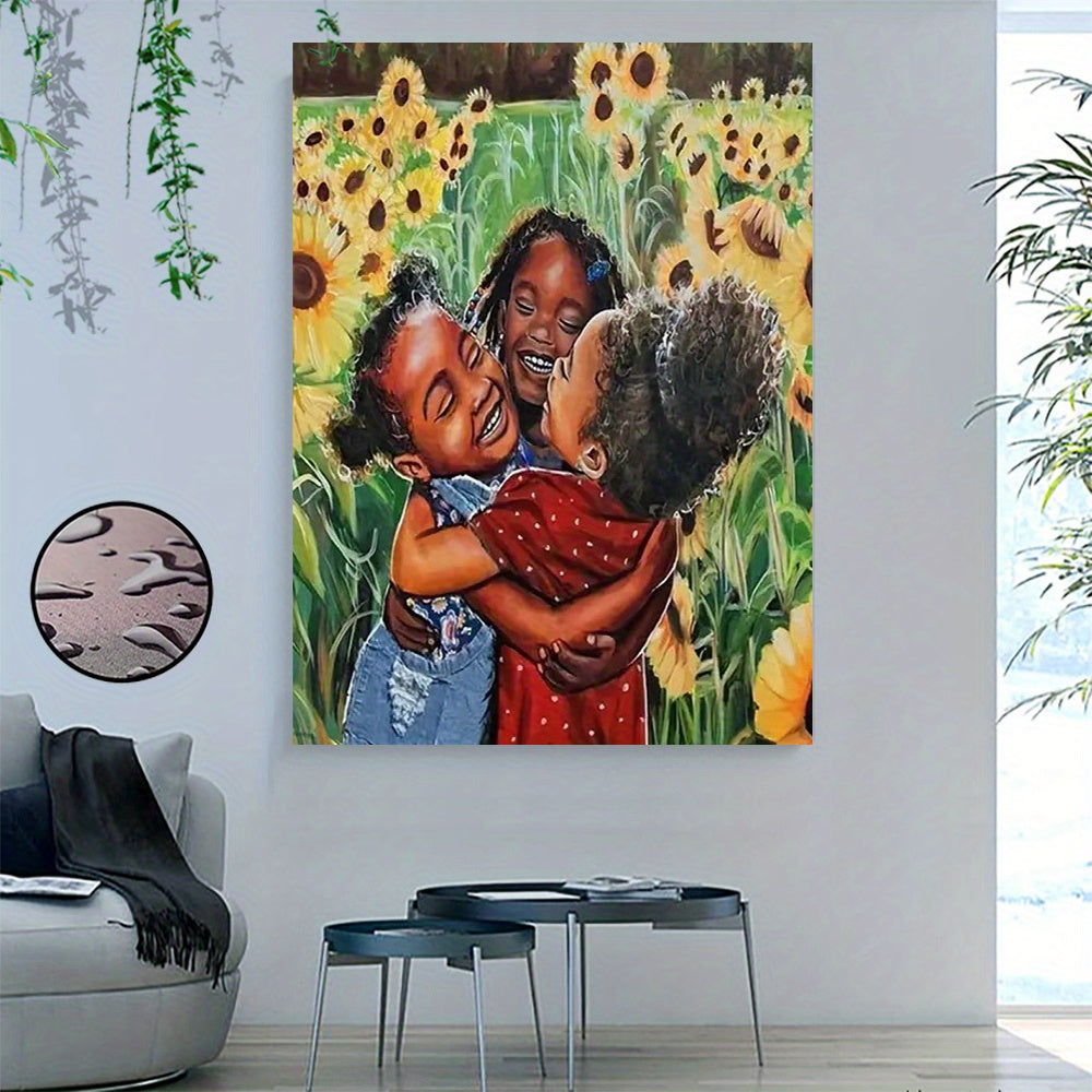 FOREVER BLACK FRIENDS Wooden-Framed Artwork