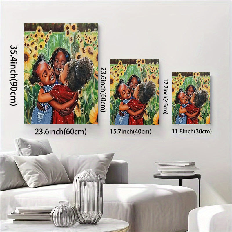 FOREVER BLACK FRIENDS Wooden-Framed Artwork