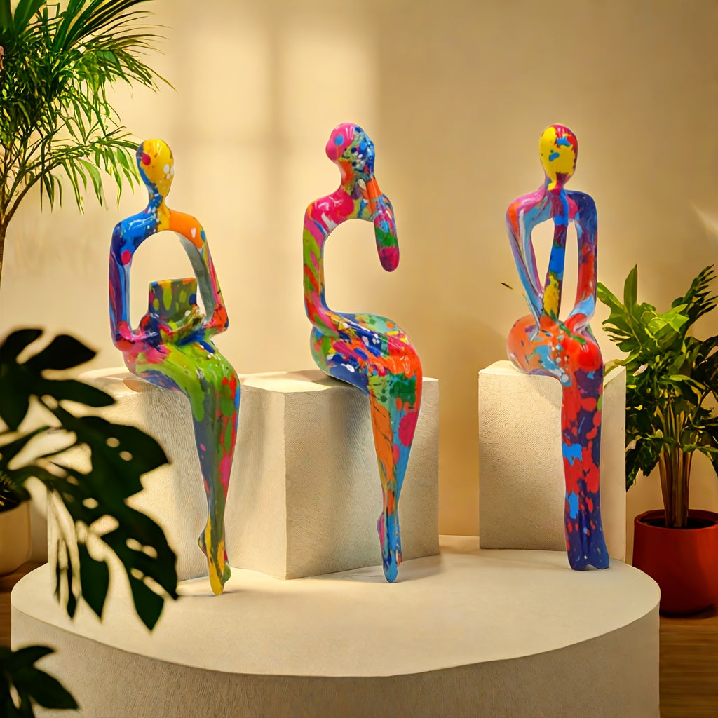 Abstract Thinking Figures Statues