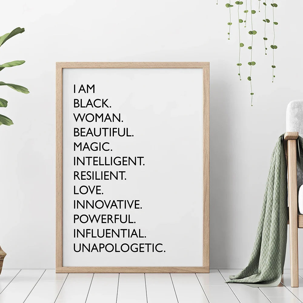 Black Quote Canvas Prints