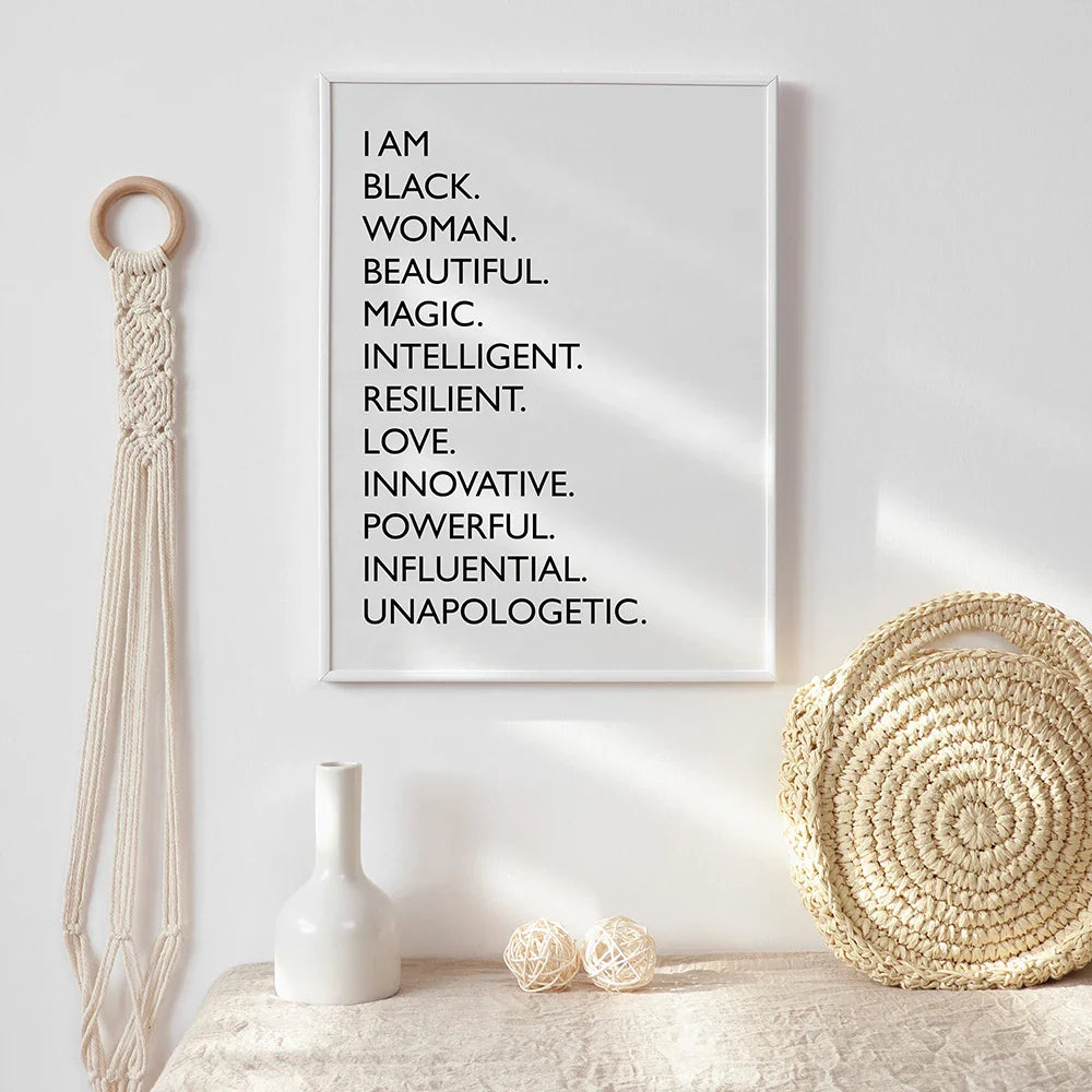 Black Quote Canvas Prints